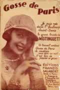 Partition GOSSE DE PARIS chanté par MISTINGUETT