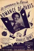 La romance de Paris Charles TRENET partition