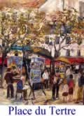 Place du Tertre à Montmartre - les peintres